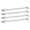 Stainless Steel Extension Chains with Lobster Clasps for Jewelry Making (10-Pack)