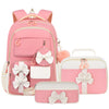 Cute 3-Piece Backpack Set for Girls with Lunch Bag & Pencil Case