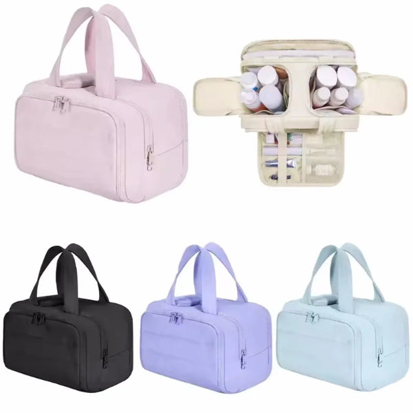 Waterproof Travel Toiletry Organizer Bag with Hanging Handle