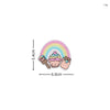 Rainbow Star & Heart Embroidered Iron-On Patches (Set of 10)