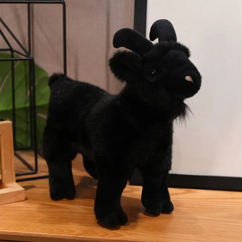 Realistic Goat Plush Toy - Soft Stuffed Animal for Kids