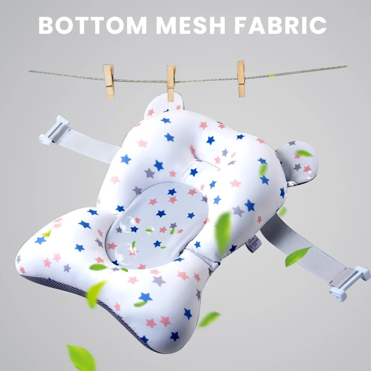 Collapsible Baby Bathtub with Thermometer and Floating Cushion