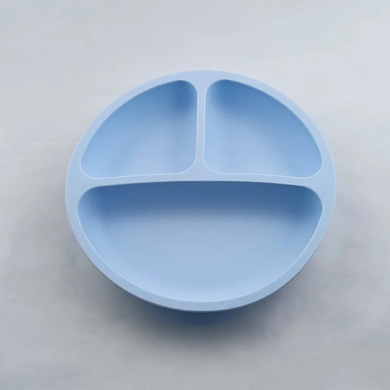 Baby Silicone Suction Plate and Utensil Set
