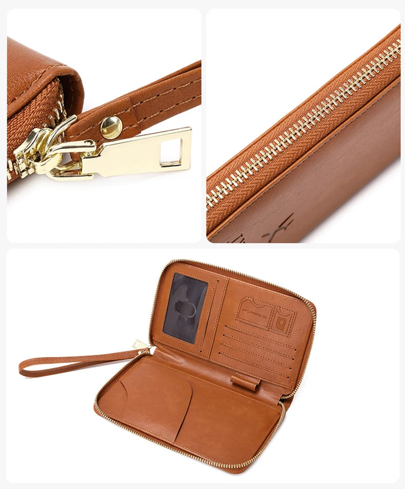 RFID-Blocking Travel Wallet with Wrist Strap