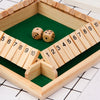 Classic Shut the Box Wooden Dice Game for Family and Friends