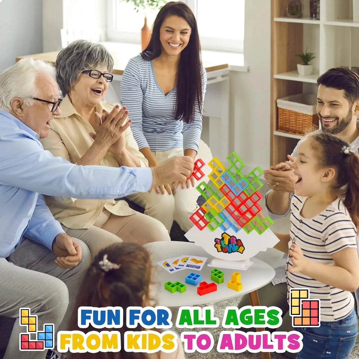 Tetra Tower Balance Stacking Game
