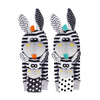 Soft Plush Baby Rattle Wrist and Foot Socks Set for Newborns