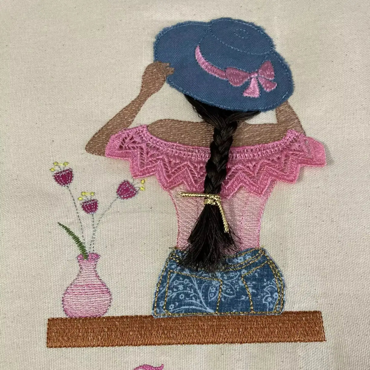 Self-Adhesive Tear-Away Embroidery Stabilizer for Napped Fabrics