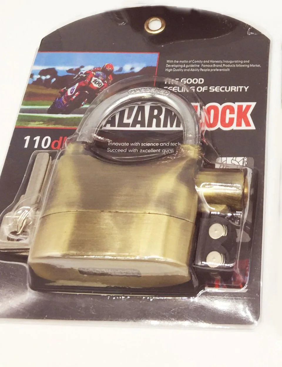 Motion-Activated Alarm Padlock with 110dB Siren