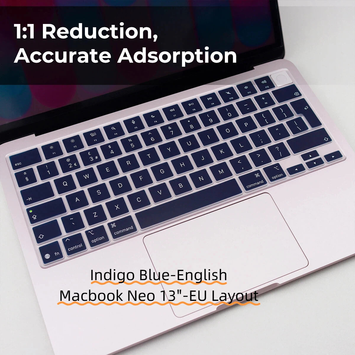 Silicone Keyboard Cover for MacBook Neo 13-inch (2026, EU Layout)