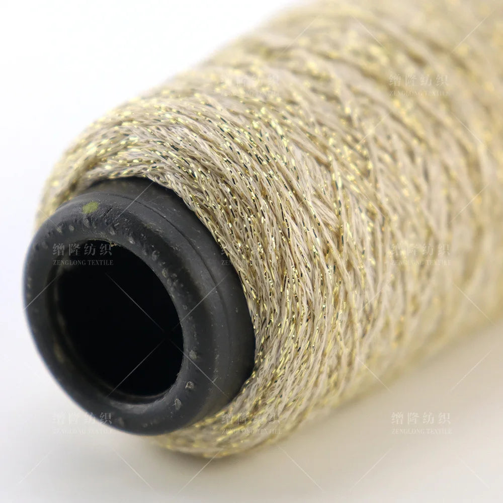Glitter Blended Cotton Yarn Skein for Knitting & Crochet