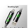 A close-up of a multi USB-C cable with a breathing light feature, showing the connector end.