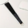 Elegant Lace Fabric Hand Fan with Floral Design