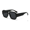 Retro Square Leopard Print Sunglasses for Women