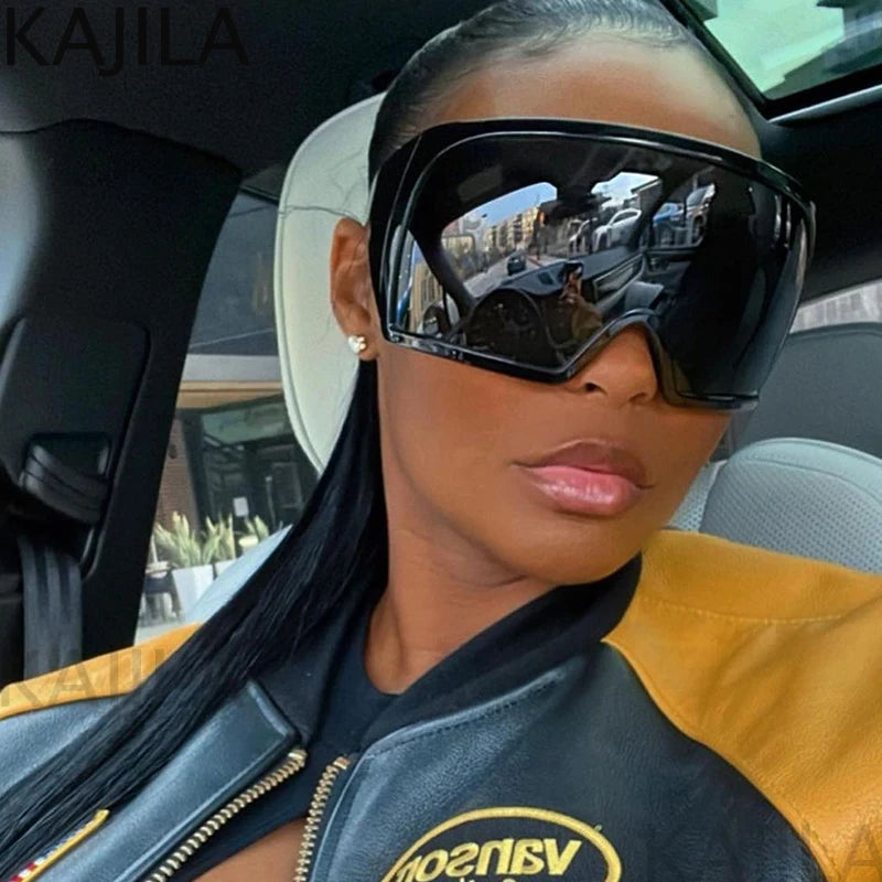 Oversized Shield Sunglasses