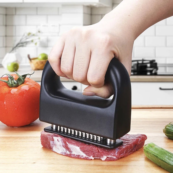 Stainless Steel Meat Tenderizer with Safety Lock