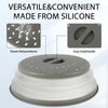 10.5-Inch Collapsible Microwave Splatter Cover with Handle