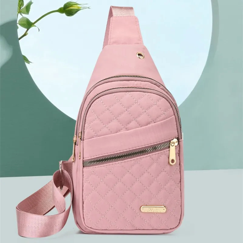 Women's Waterproof Sling Crossbody Bag with Adjustable Strap