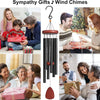 28-Inch Mediterranean Metal Wind Chime with Six Tuned Tubes for Garden, Patio & Porch
