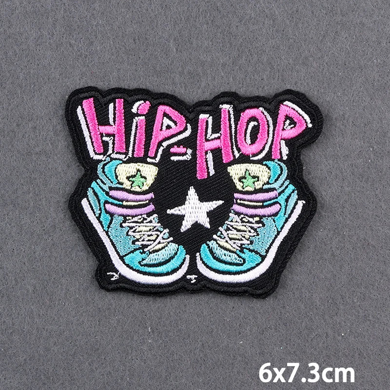 Encouraging Embroidery Iron-On Patches for Clothing and Accessories