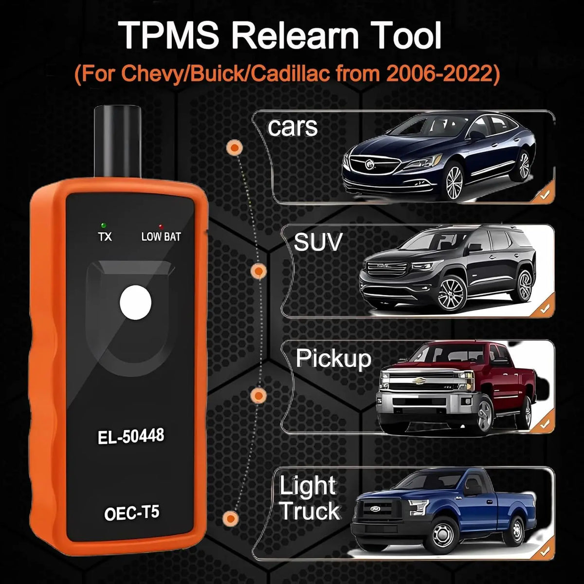 TPMS Reset Tool for GM and Opel Vehicles
