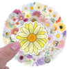 Waterproof Daisy Flower Sticker Pack for DIY Decor