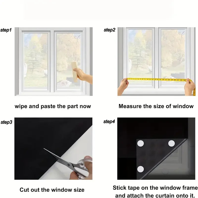 Self-Adhesive Blackout Window Film