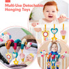 Soft Car Seat & Stroller Toy Set with Mirror, Crinkle, and Squeaky Sounds