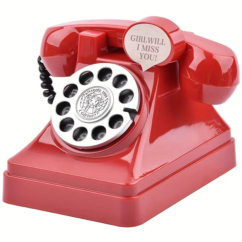 Retro Rotary Phone Money Jar – Vintage-Style Savings Bank and Decorative Storage