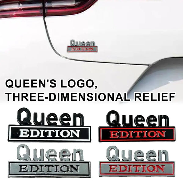 3D-Metall "Queen"-Emblem-Aufkleber
