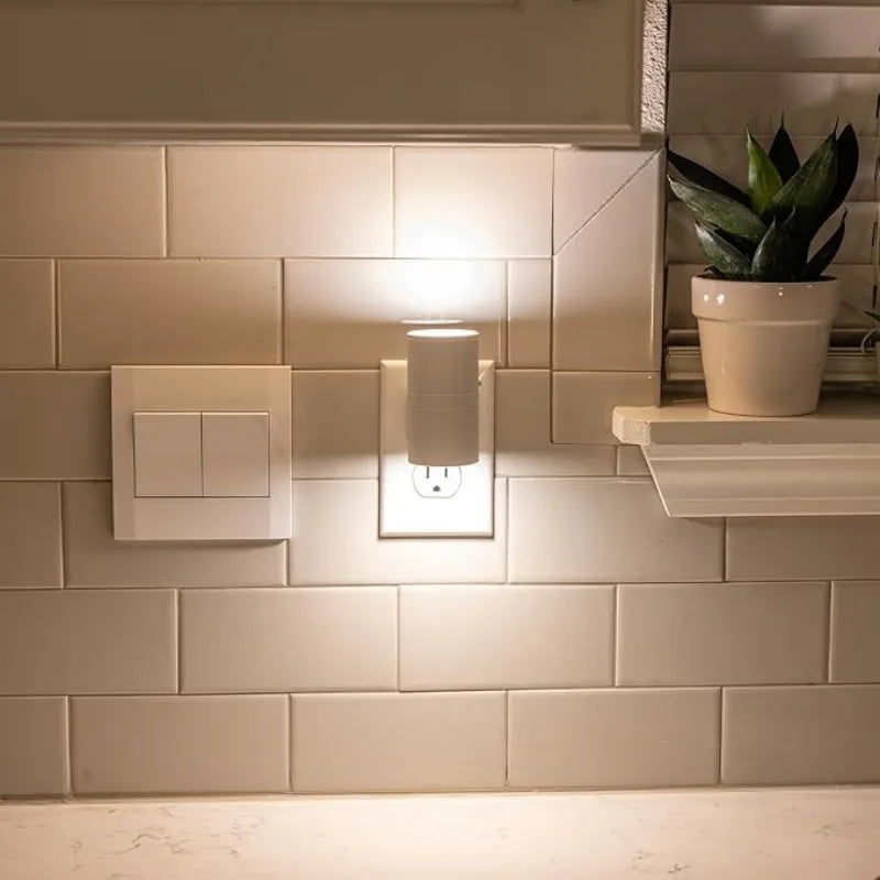 Adjustable LED Night Light with Dusk-to-Dawn Sensor
