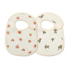 Soft Cotton Baby Bibs with Waterproof Backing – Set of 2