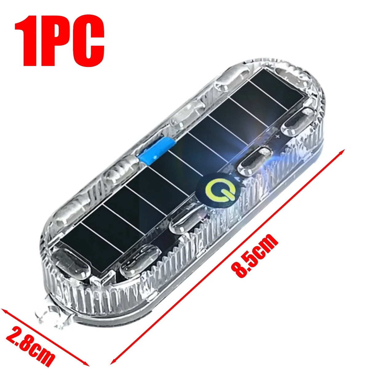 Solar Powered LED Anti-Collision Strobe Light for Vehicles