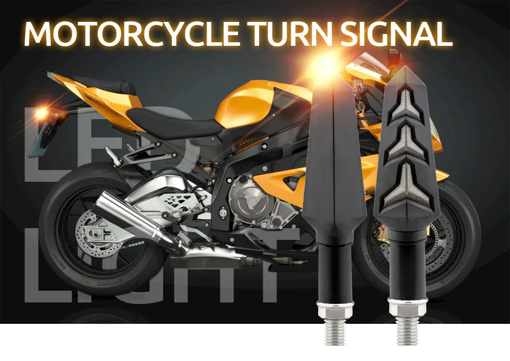 Sequential LED Motorcycle Turn Signal Lights