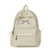 Embroidered Bow Nylon Backpack for Girls – Lightweight & Spacious