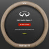 Carbon Fiber Leather Steering Wheel Cover for Infiniti Models
