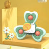 A set of insect-themed suction cup bath toys featuring green and pink shapes for toddlers.