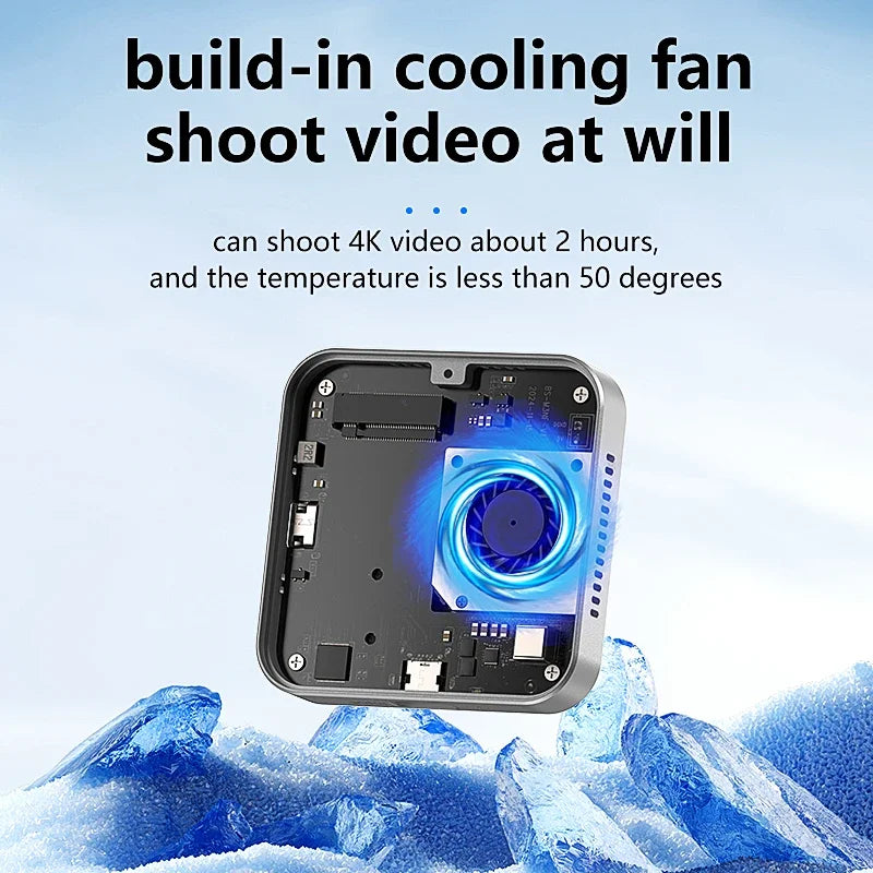 M.2 NVMe SSD Enclosure with Cooling Fan & Magnetic Mount