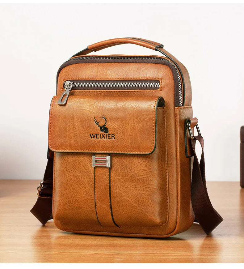Vintage Waterproof Crossbody Messenger Bag for Men