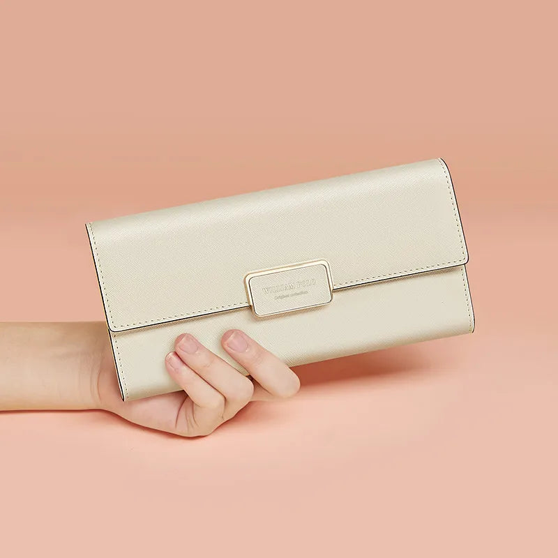Portefeuille en cuir véritable de vachette