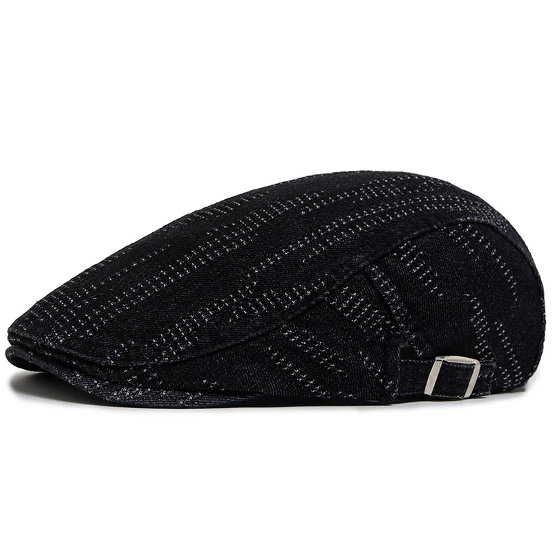 Vintage Plaid Cotton Beret