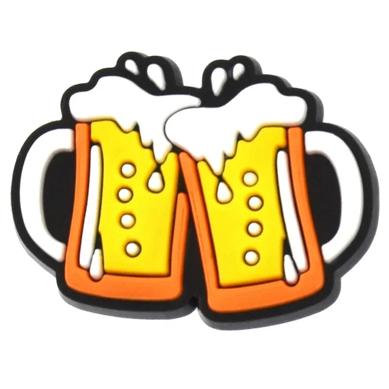 Beer Mug Shoe Charms for Crocs