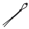 Black silicone cock ring designed for endurance and firmer erections