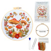 Fall Pumpkin Cross Stitch Kit for Adults with Embroidery Tools