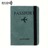 Vintage PU Travel Passport Holder with RFID Protection