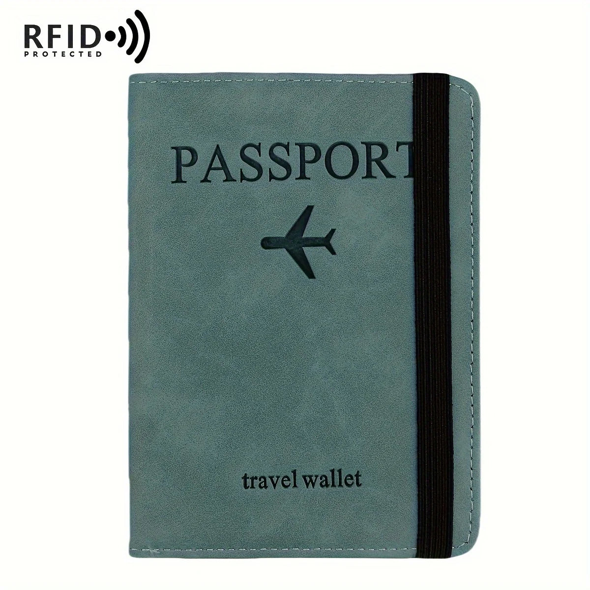 Vintage PU Travel Passport Holder with RFID Protection