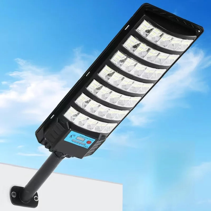 Solar-Powered LED Flood Light with Motion Sensor and Remote Control