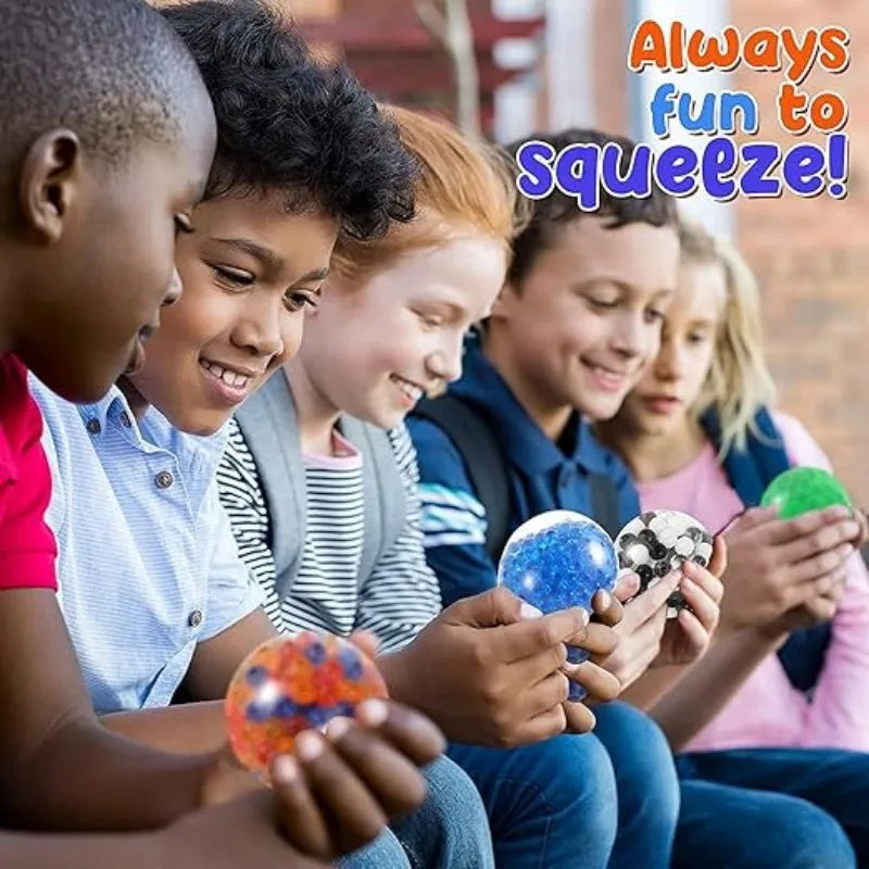 Mini Squishy Stress Balls Set - 6 Pack