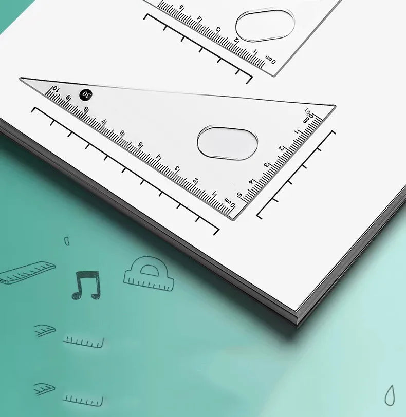 7-Piece Geometry Set with Compass and Ruler