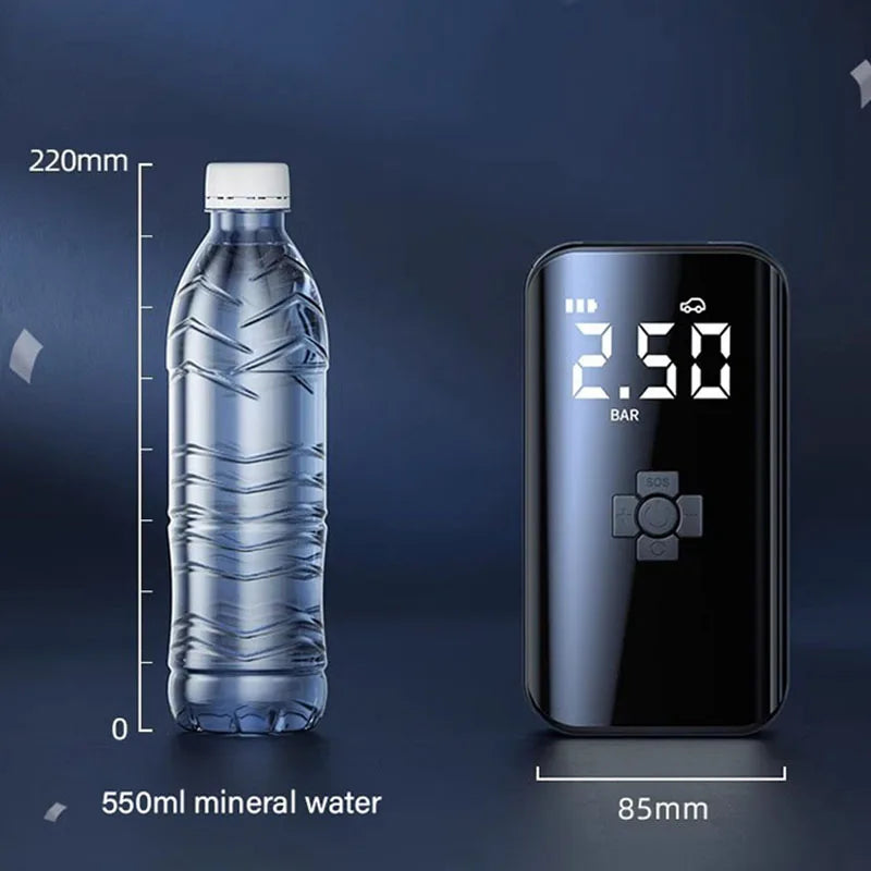 Cordless Rechargeable Tire Inflator with Digital Pressure Gauge